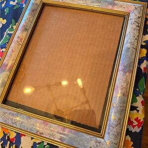 8” x 1 Decorative Multicolor Picture Frame with Gold Trim